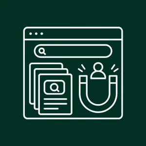 Illustration d’un aimant attirant un utilisateur symbolisant une stratégie inbound marketing.