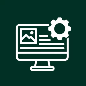 Écran d’ordinateur symbolisant la gestion simplifiée d’un site web.