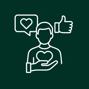 Illustration de l’engagement communautaire sur les réseaux sociaux.