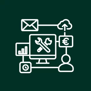 Intégration d’un ERP avec CRM, GMAO et logiciels existants pour une vision globale.
