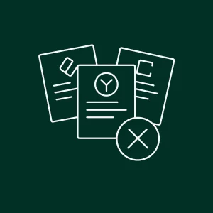 Trois documents éparpillés et incohérents visuellement.