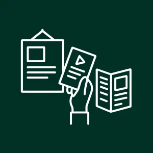 Différents formats de supports imprimés