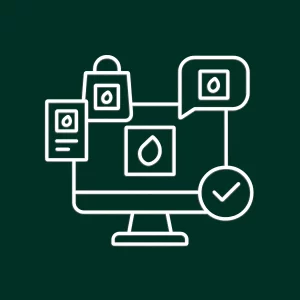 Illustration de branding multi-supports avec ordinateur et supports imprimés